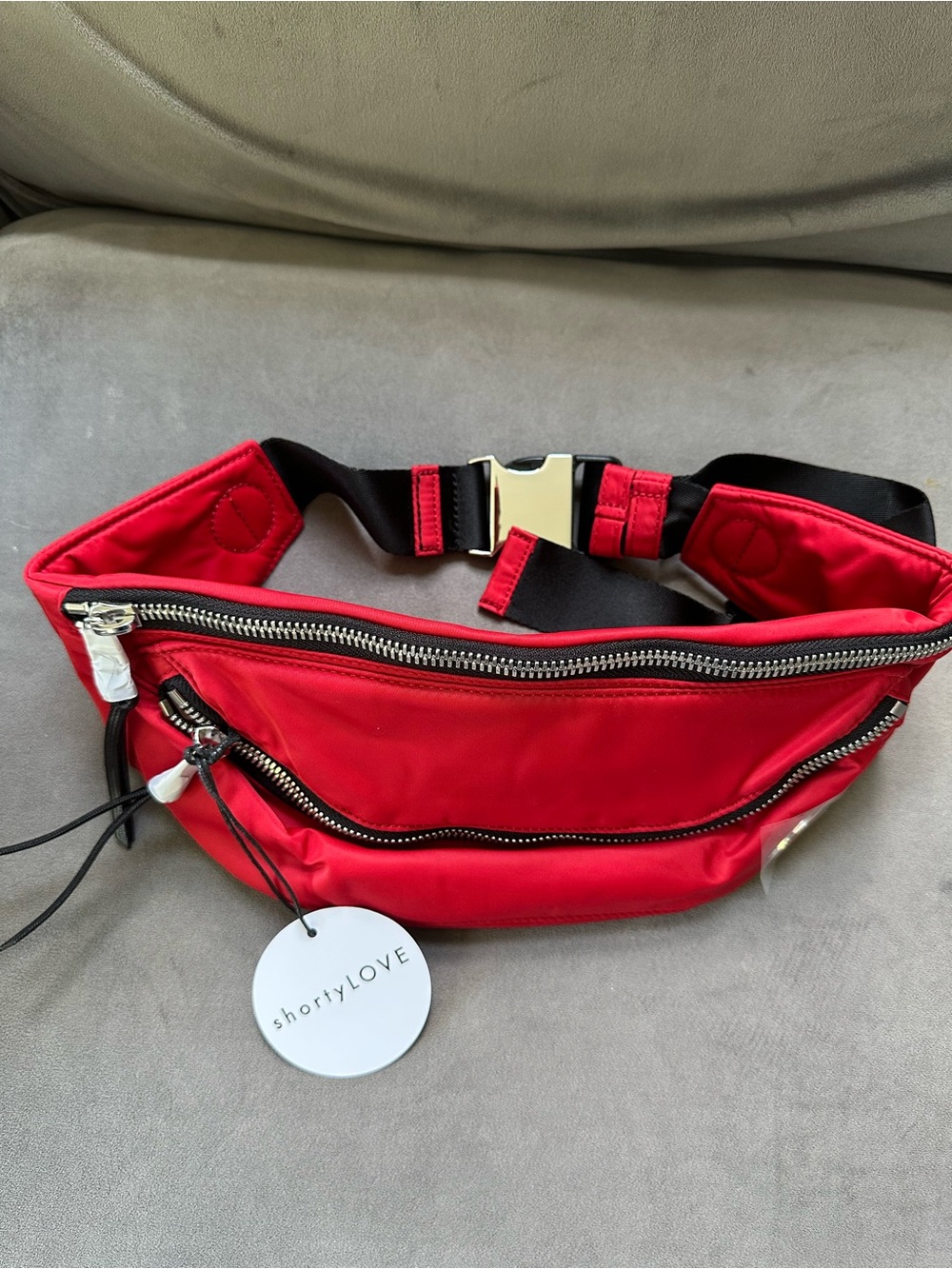 shortyLOVE Red Crossbody Belt Bag